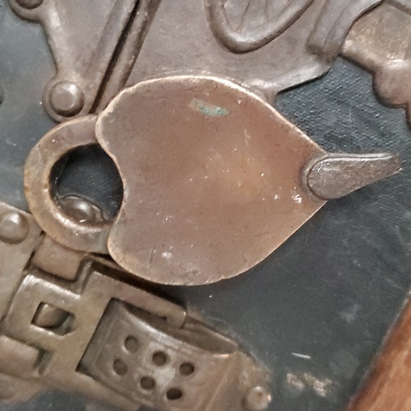 Vintage railroad padlock with key - Picture 3 of 4